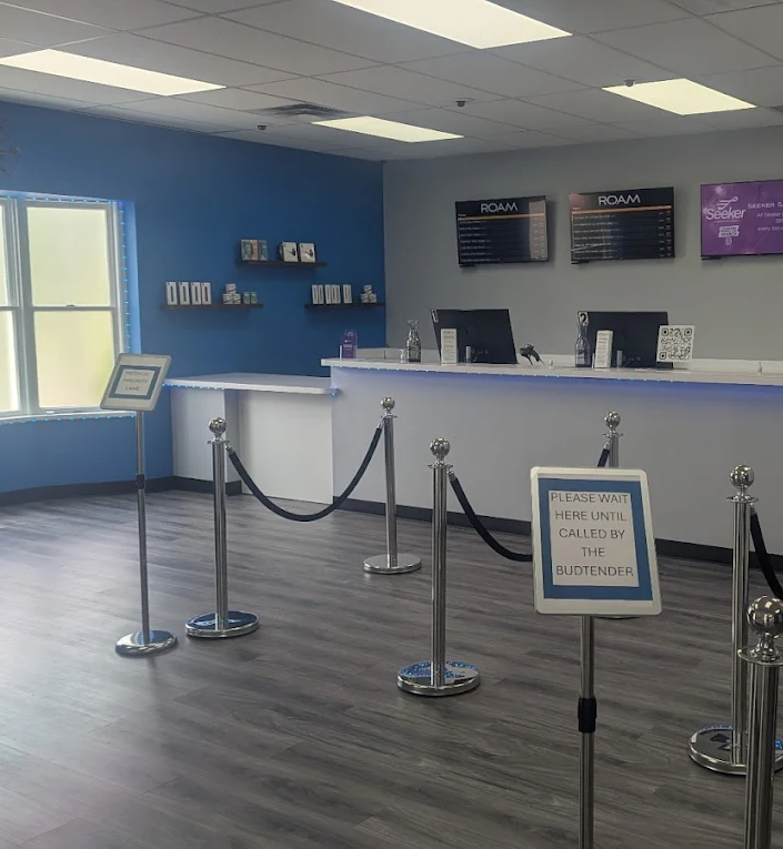 ROAM Dispensary store interior in Seven Hills, Ohio